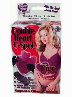 Double Heart G Spot Purple
