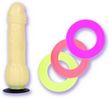 Cock Toss- Glow-In-Dark dildo-3 Rings