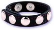 5 Speed Black Leather Cock Strap