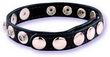 10 Speed Black Leather Cock Strap