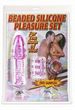 Beaded Silicone Pleasure Kit -Pink