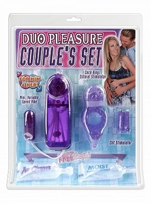 Duo Pleasure Couple's Set - Purple