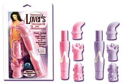 Lover's Waterproof Massage Kit - Purple