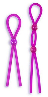Silicone Cock Ties Cockring - Purple