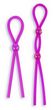 Silicone Cock Ties Cockring - Purple