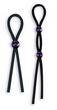 Silicone Cock Ties Cockring - Black
