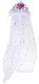 Bride 2B Tiara Flashing White Fur Veil