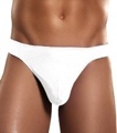 Pouch Thong Knit Silk White Small