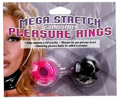 Mega Stretch Silicone Cock Rings - Asst.