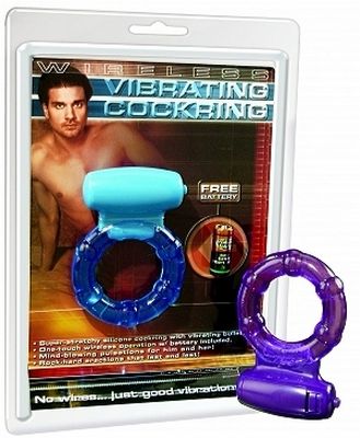 Wireless Vibrating Cockring - Blue