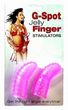 G-Spot Jelly Finger Stimulators - Pink