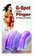 G-Spot Jelly Finger Stimulators - Purple