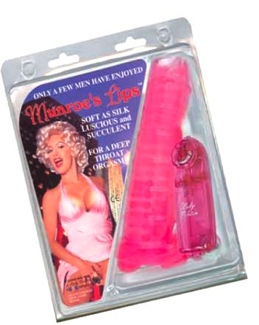 Munroe's Lips Vibrating Sleeve - Pink