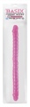 Basix 18&Quot; Ribbed Double Dong Pink