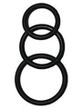 Super Silicone Cockrings Black