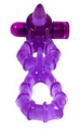 Buzz Buddies Double Cock Ring Purple