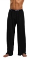 Pants Knit Silk Black Extra Large