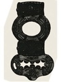Double Power Cock And Balls Ring Black