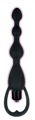 Silicone Pleasure Beads Vibrator Black