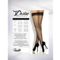 Silicone Stay-Up Lycra Fishnet Thigh High Red