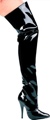 Susie Black 5&Quot; Heel Thigh High Size11