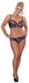 Underwire Bra And Short Skulls 2Xl