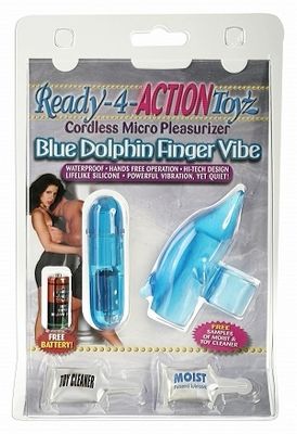 Interactive -Blue Dolphin Finger vibrator
