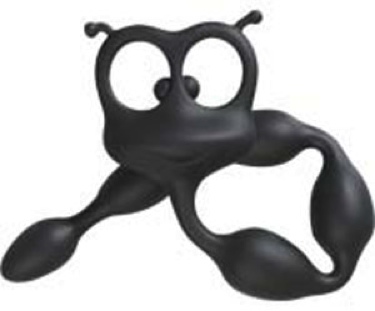Flexi Felix Silicone Anal Beads - Black