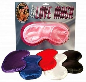 Satin Love Mask - Black