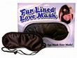 Black Fur & Satin Blindfold