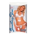 Something Blue Satin Hlt And Panty Set