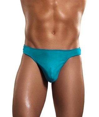 Pouch Thong Knit Silk Turquiose Large