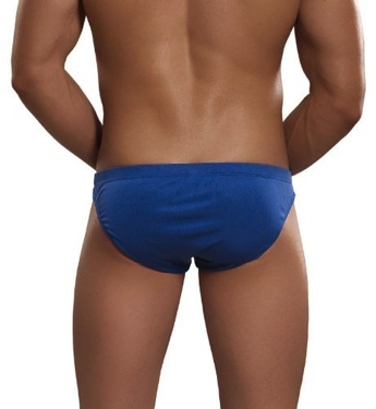 Micro Thong Knit Silk Cobalt Large