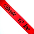Bride 2B Flash Sash Red