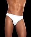 Mens Brief Knit Silk White Extra Large