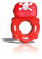Bad Bones Barrel Vibe Pleasure Ring Red