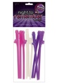 Risque Penis Straws 10 Pack