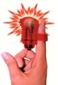 Screaming O Fingo Glow Wavy Red