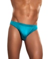 Mens Brief Knit Silk Turquoise Medium