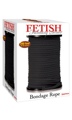 Fetish Fantasy Bondage Rope Black 200 Feet