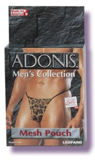 Adonis Men's Mesh Pouch -Leopard