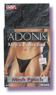 Adonis Men's Mesh Pouch -Black