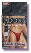 Adonis Mens Mesh Thong -Red