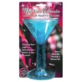 Martini Weenie Party Glass Blue