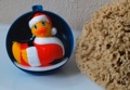 I Rub My Duckie Holiday Ball Santa