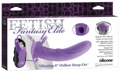 Fetish Fantasy Elite Vibrator Hollow Strap On Purple