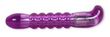Acrylic Smooth Groove G-Spot Vibrator -Purple