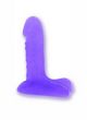 6 inch Jelly dildo with ballsy base -Purple