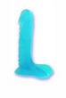 7 inch UR3 Jelly dildo with ballsy base -Blue