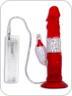 i-vibe Suction Cup Rabbit Vibrator - Red